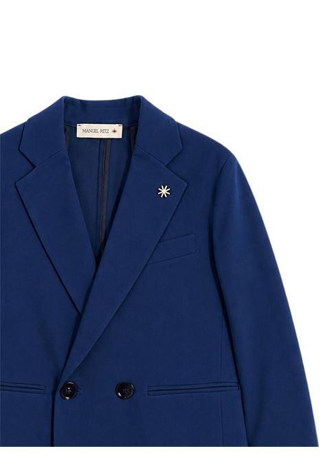 Giacca bambino in misto viscosa Manuel Ritz | 4454BLU